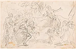 Biblical Scene [verso] by Sebastiano Ricci