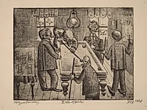 Billardspieler (Billiard Players) by Otto Dix