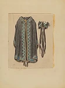 Black Cotton Coat by Michael Trekur