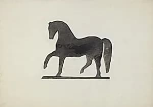 Black Horse Weather Vane by Beatrice DeKalb