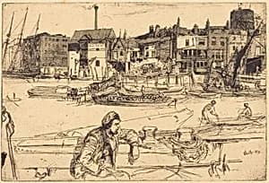 Black Lion Wharf by James McNeill Whistler