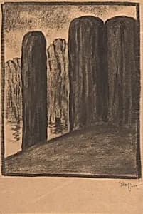 Black Pillars by Frantisek Drtikol