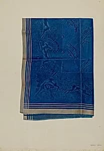Blue Silk Scarf by Samuel Faigin