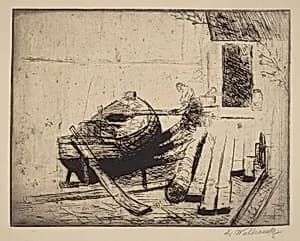 Boat Dry Docked by Abraham Walkowitz