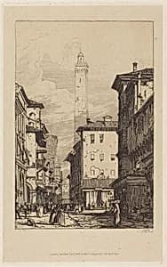 Bologna by Richard Parkes Bonington