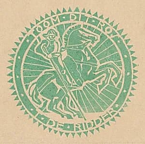 Bookplate T. de Ridder by M.C. Escher
