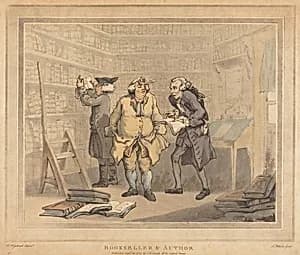 Bookseller and Author by Thomas Rowlandson