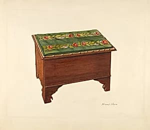 Bootjack with Needlepoint Top by Richard Taylor