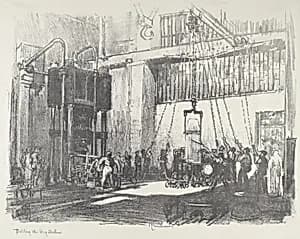 Bottling the Big Shell by Joseph Pennell