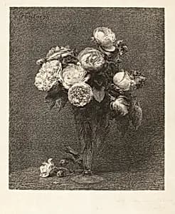 Bouquet of Roses by Henri Fantin-Latour