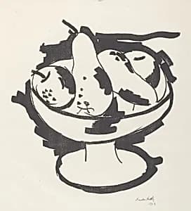Bowl of Fruit by Marsden Hartley