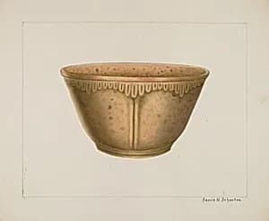 Bowl with Ornamented Rim