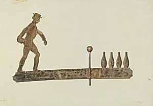 Bowling Weather Vane by Hazel Hyde