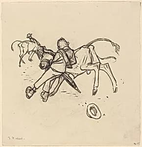 Boy and Calf by Robert Austin