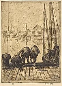 Boys Fishing by James McBey