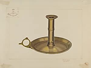 Brass Candlestick by Edward L. Loper