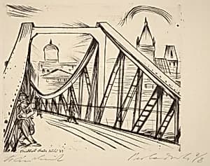 Bridge in Frankfurt by Paul Kleinschmidt