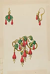 Brooch and Earrings
 by John H. Tercuzzi