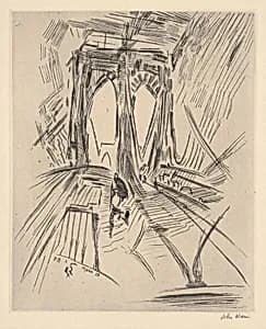 Brooklyn Bridge #6 (Swaying) by John Marin