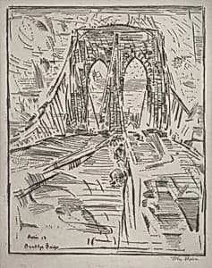 Brooklyn Bridge (Mosaic) by John Marin