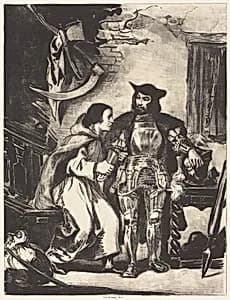Brother Martin with Goetz by Eugène Delacroix