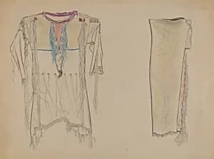 Buckskin Shirt and Leggings by American 20th Century