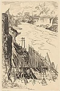 Building a Power House by Joseph Pennell