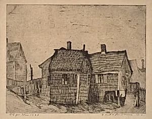 Buildings, West End Provincetown by Edwin Dickinson