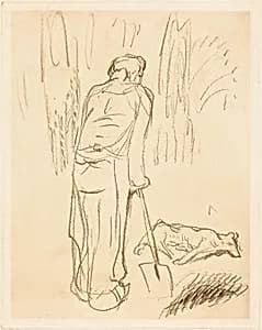 Burial of the Dog by Pierre Bonnard