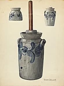 Butter Churn by Yolande Delasser