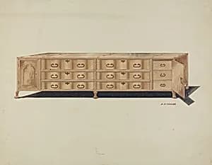 Cabinet, for Vestments by Randolph F. Miller
