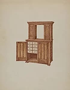 Cabinet, with Ivory Keyholes by William Kieckhofel