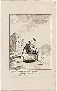 Cacasenno Eating Pasta by Giuseppe Maria Crespi and Ludovico Mattioli