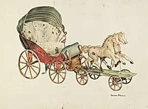 Calash and Horses by John Hall