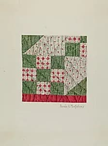 Calico Quilt (Patchwork) by Renee A. Monfalcone