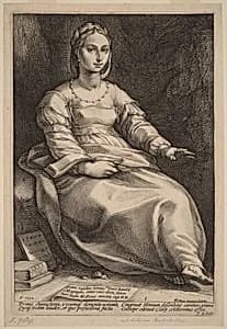 Calliope by Hendrick Goltzius