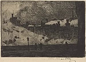 Calton Jail, Edinburgh by James McBey