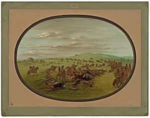 Camanchees Moving by George Catlin