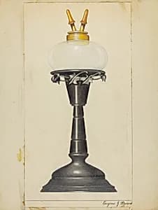 Camphene Lamp by Eugene Barrell