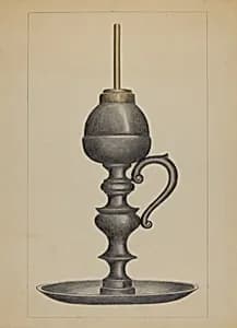 Camphene Lamp by Herman Bader