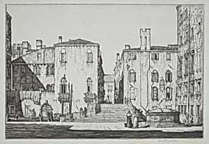 Campo dei Gesuiti, Venice by Louis Conrad Rosenberg