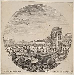 Campo Vaccino by Stefano Della Bella