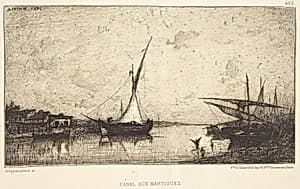 Canal aux Martiques by Adolphe Appian