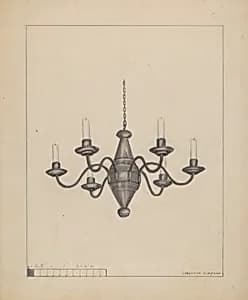 Candle Chandelier by Columbus Simpson