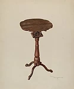 Candle Table by Carl Buergerniss