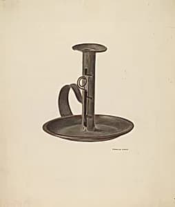 Candlestick and Holder by Franklyn Syres