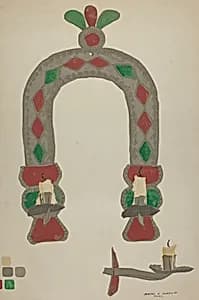Candlestick Sconce by Majel G. Claflin
