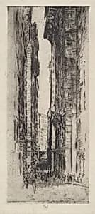 Canyon, No. III by Joseph Pennell