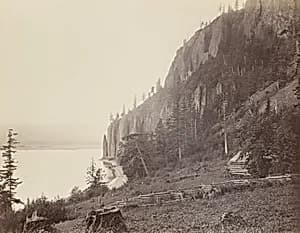 Cape Horn, Columbia River by Carleton E. Watkins