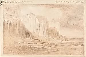 Capo Sant'Angelo, Amalfi by Edward Lear